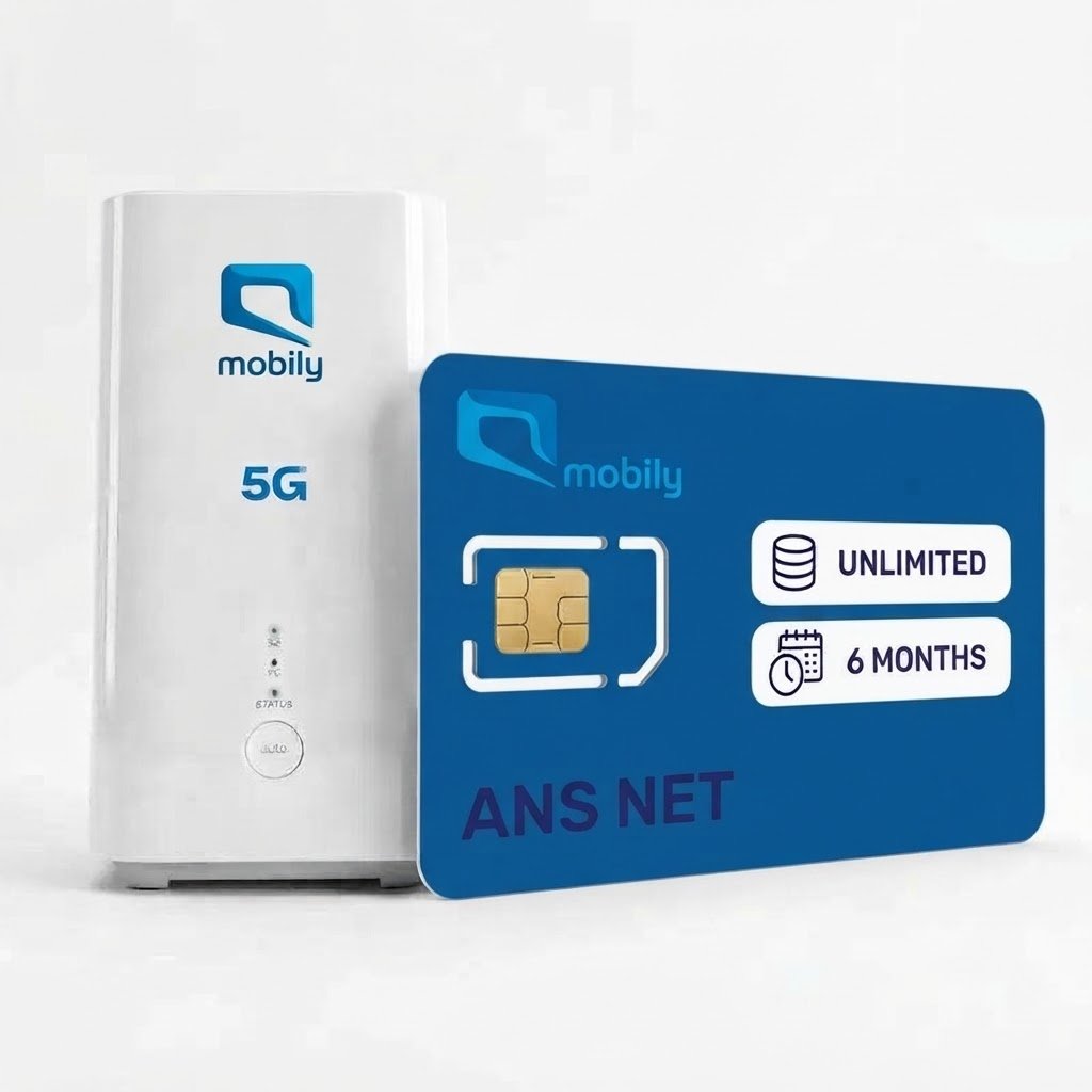 Mobily Unlimited Prepaid Data SIM with Free Router | 6 Months